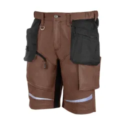 
                  LAHTIPRO Spodenki Ochronne Krótkie Slim-Fit Brązowo-Czarne Rozmiar XXL L4071105